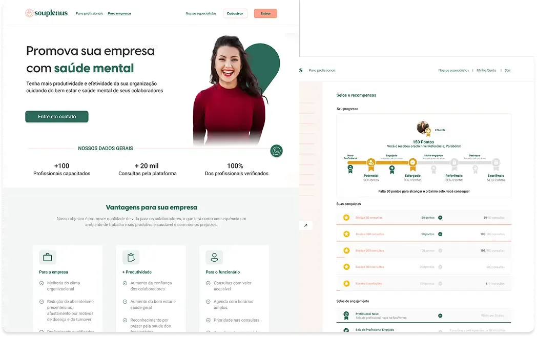 Sou Plenus dashboard